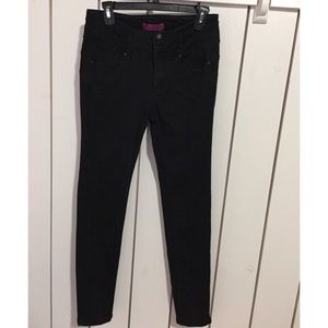 Black wax jeans